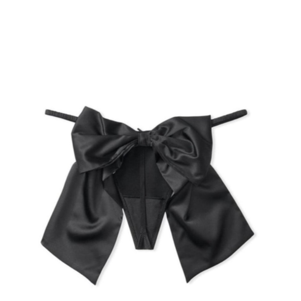 New VS DREAM ANGELS Satin Bow V-String Panty Women’s Panties Medium